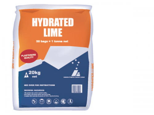A bag of high-quality hydrated lime, used for various construction and agricultural purposes. The lime is finely ground and comes in a sturdy, durable packaging, ready for immediate use. Available at Parklea Sand & Soil Australia.