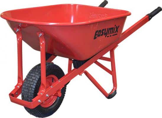 Image of a durable and versatile W300S landscaper tray wheelbarrow by Parklea Sand & Soil, designed for efficient transportation and easy maneuverability in landscaping projects.
