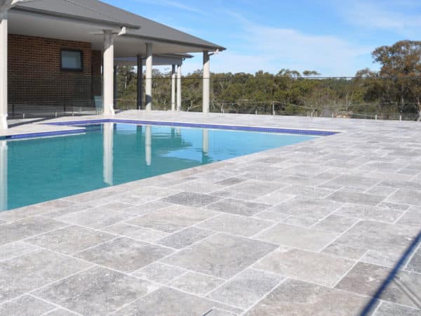 Premium Silver Travertine Pavers - Enhance Your Outdoor Spaces with High-Quality Natural Stone Pavers - Parklea Sand & Soil.