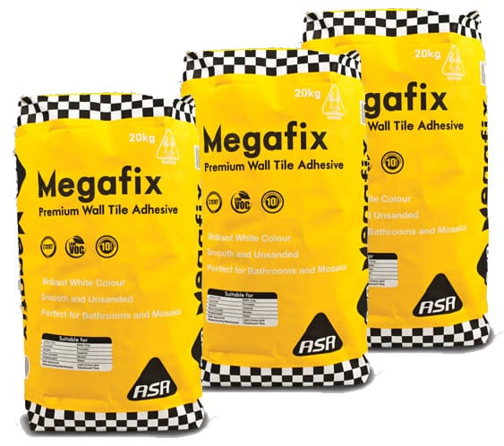 High-performance Megafix tile adhesive for flawless and durable tiling projects - Parklea Sand & Soil.