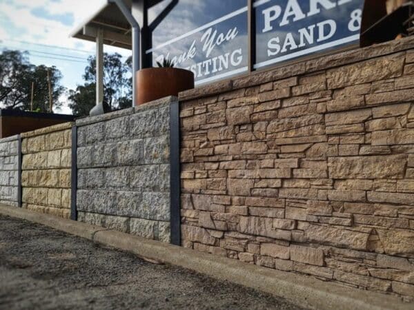 Excaliber Concrete Sleepers - Durable and Stylish Retaining Wall Solutions | Parklea Sand and Soil.