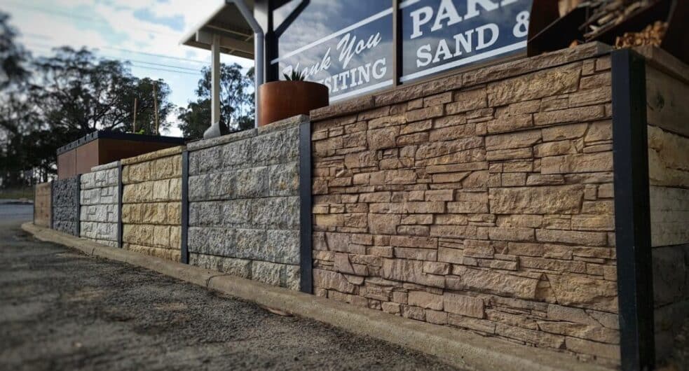 Excaliber Concrete Sleepers - Durable and Stylish Retaining Wall Solutions | Parklea Sand and Soil.